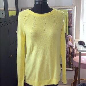 Banana Republic Sunny Yellow Crew Neck Sweater